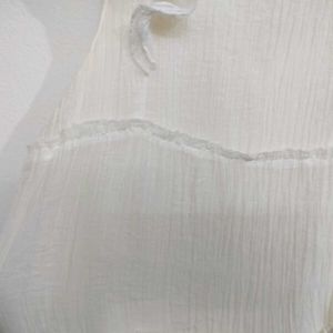 White Tiered Ruffle Dress