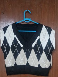 Argyle Knit Vest