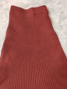 💗Burgundy Ruffle Hem Skirt💗