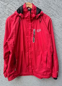 Fox Racing Red Hooded Jacket