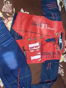 Baby Boy's Red &amp; Blue Outfit