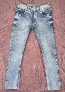 Men's Acid Wash Slim Fit Jeans