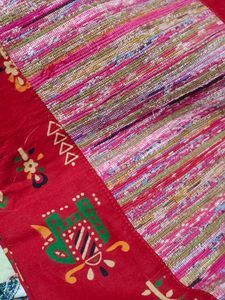 Brand New Without Tag| Sturdy Cloth Hand Bag Made Of Khesh With Kalamkari Design|Boutique Piece