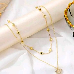 Layered Heart Necklace