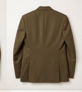Men's Khaki two piece suit.