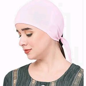 Sedra Solid Underscarf Black Hijab Cap for Women