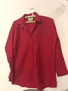 Classic Red Button-Down Shirt