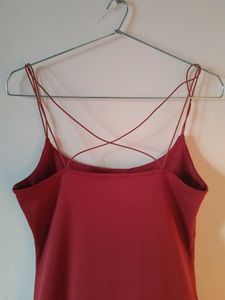 Chic Red Spaghetti Strap Bodycon Dress