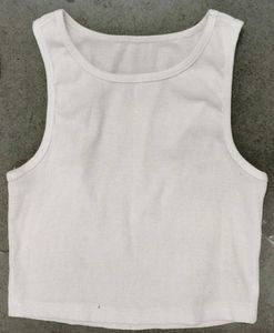 Basic Black &amp; White Ribbed Crop Top Set