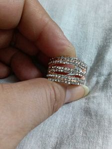 Sparkling Silver Tone Ring