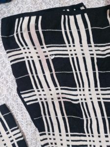Chic Plaid Knit Sweater Jacket