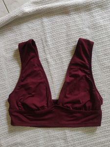 Stylish Maroon Bikini Top