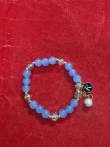 Chic Beaded Bracelet with "K" Charm
