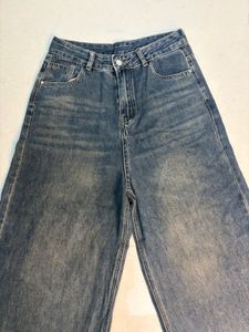 Wide Leg Denim Jeans