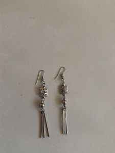 Silver Tone Dangle Earrings