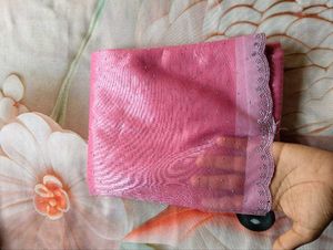 Stunning Pink Embroidered Saree