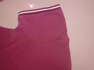 Burgundy red polo T-shirt