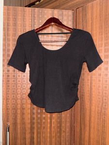 Black Ribbed Tank Top