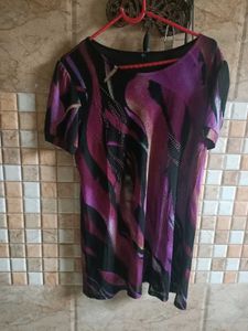 Purple Embellished Top