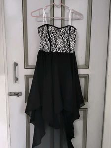 Elegant Black & White Dress