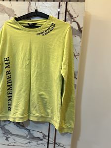 Lime Green Graphic Long Sleeve Top, Bust- 38/36