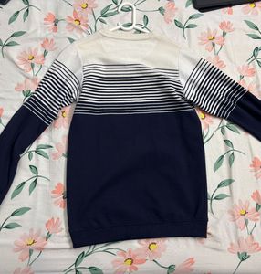 ZARA MAN Striped Long Sleeve Sweater