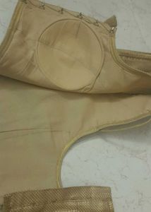 Readymade Ethnic Golden blouse for sarees