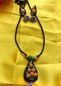 Handmade Floral Jhumka Earrings