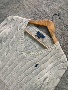 Polo Ralph Lauren Cable Knit V-Neck Sweater