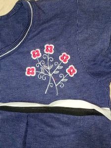 Comfortable Navy Blue Nightgown