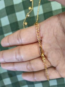 anti tarnish waterproof Gold necklace bracelet set