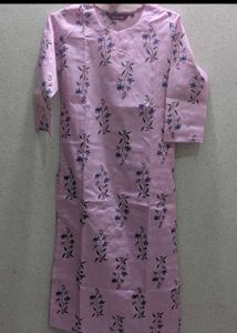 Pink Floral Print Kurta &amp; pant