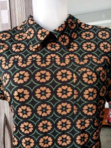 Vintage Patterned Mini Dress