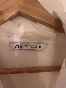 Chic White Broderie Anglaise Dress - ZARA