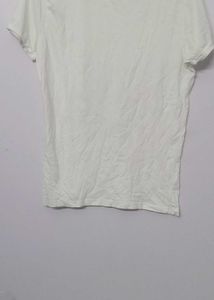 White T-Shirt with Sneaker Graphic