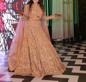 Sparkling Gold Lehenga Choli