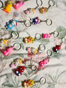 Cute Character Keychains Collection