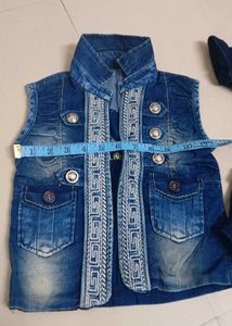 Boys Denim Jacket &amp; Shirt Set