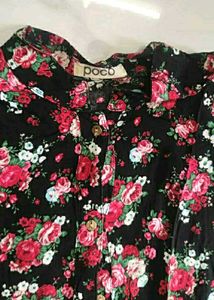 Floral Print Long Sleeve Shirt