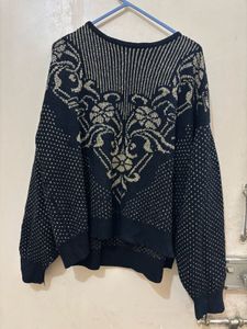 black party wear winter sweater