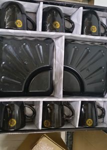 Cup Set With Two Hi Tea Plates