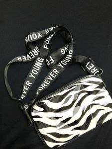 Zebra Print Crossbody Bag