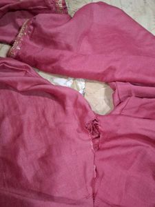 Embroidered Pink Kurta