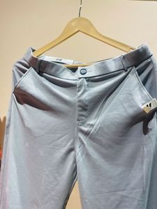 Elegant Grey Wide-Leg Trousers