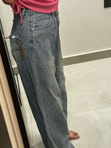 Light Wash Wide Leg Jeans