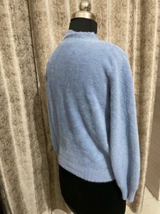 Imported korean fluffy neck pullover