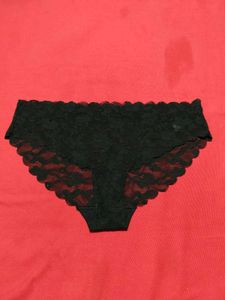 M&amp;S Black Lace Brief Panty