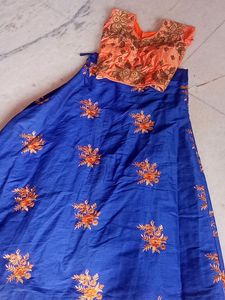 Lehenga With Top. Can Can Cloth. Inside. Blouse Size Increase Loose Side Stitches