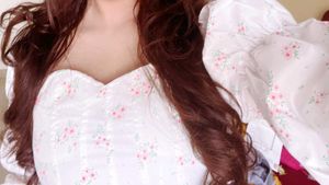 Yesstyle--Floral off shoulder top