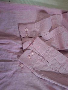 Men's Pink Long Sleeve Shirt